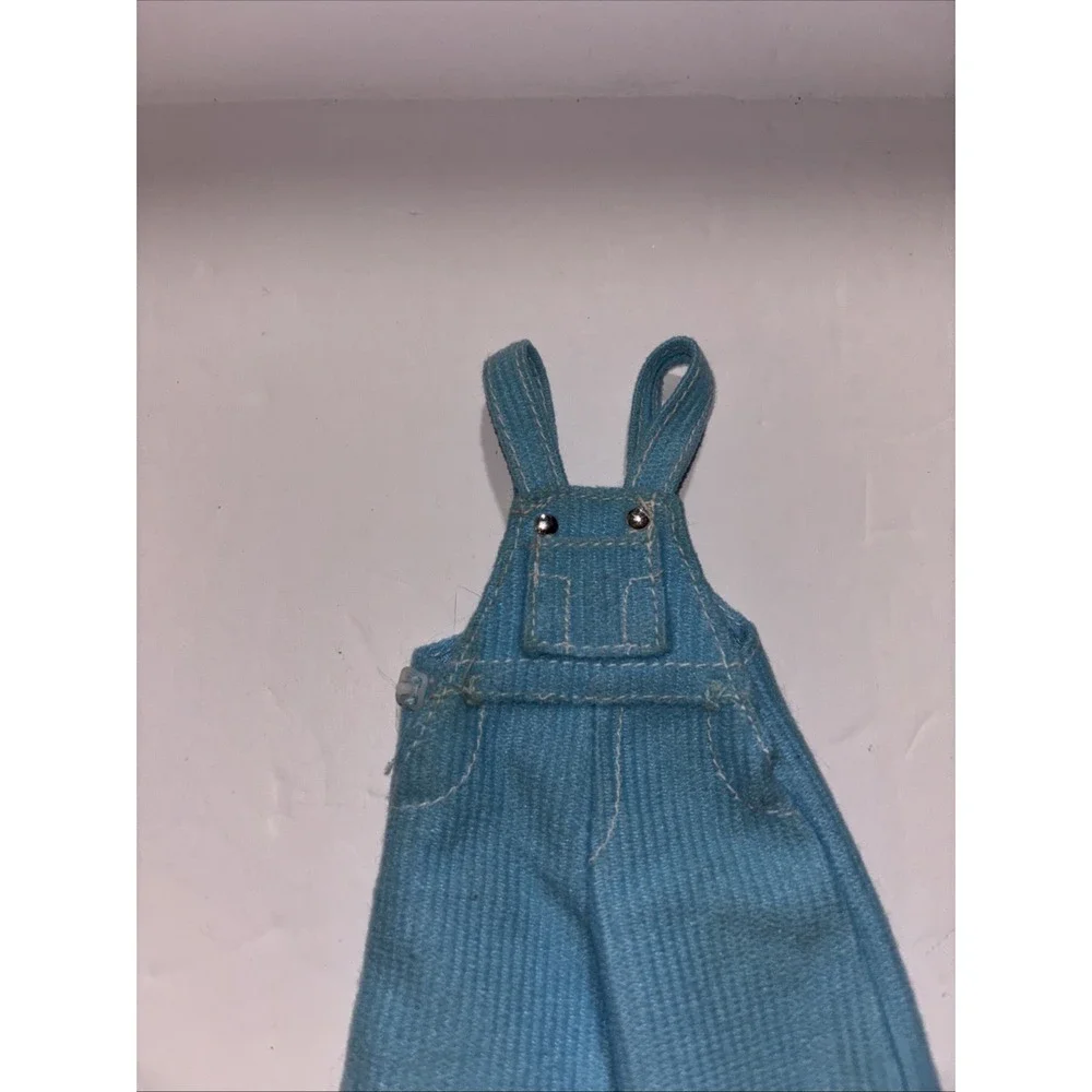 Barbie Doll Cool Blue Corduroy Bib Overalls 1997 Y2K Clothes Outfit